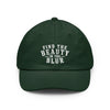 "Find the Beauty in the Blur" Embroidered Casual Cap - Forest Green