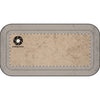 Vintage Beige Canvas Pencil Case, Retro Texture Pouch - Black
