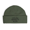 "Find the Beauty in the Blur" Light Embroidered Knit Beanie - Cypress