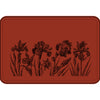 Engraved Iris Faux Leather Patch for Bags & Jackets - Basketball / Black