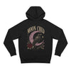 Moon Child Hoodie — Mystical Crow & Crescent Moon Graphic Hoodie - Black