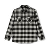 Theatre Stage Backprint Flannel Shirt - Grey Heather/ Black
