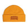Backstage Phantom Cuff Beanie - Embroidered Rock Band Hat - Gold