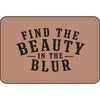 "Find the Beauty in the Blur" Engraved Patch - Blush / Black