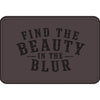 "Find the Beauty in the Blur" Engraved Patch - Football / Black