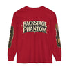 Backstage Phantom Long Sleeve Tee: Vintage Guitar & Keys Tour Shirt - Red