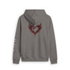 Ember Heart Zip Hoodie - Faded Grey