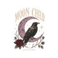 Moon Child Crow Sticker