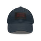 Leather Patch Baseball Cap — Backstage Phantom