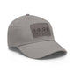Leather Patch Dad Hat — Vintage Wildflower Sketch Cap