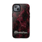 Pink Butterfly "Analog Haze" Tough Magnetic Phone Case — Retro Y2K Cherry Design