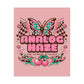 Analog Haze Matte Poster — Retro Butterfly Cherry Wall Art