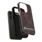 Pink Butterfly "Analog Haze" Tough Magnetic Phone Case — Retro Y2K Cherry Design