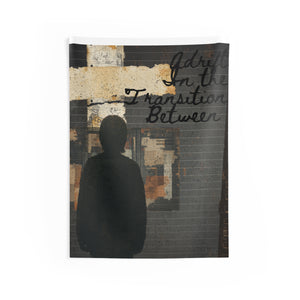 Wall Tapestry — 'Adult in the Transition Between' Moody Urban Art Decor