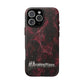 Pink Butterfly "Analog Haze" Tough Magnetic Phone Case — Retro Y2K Cherry Design