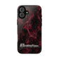 Pink Butterfly "Analog Haze" Tough Magnetic Phone Case — Retro Y2K Cherry Design