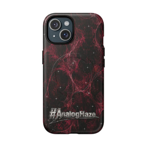 Pink Butterfly "Analog Haze" Tough Magnetic Phone Case — Retro Y2K Cherry Design