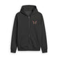 Butterfly & Stars Zip Hoodie — Vintage Graphic Faded Zip-Up