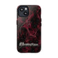 Pink Butterfly "Analog Haze" Tough Magnetic Phone Case — Retro Y2K Cherry Design