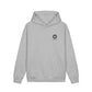 Skull Wings Hoodie: Gothic Back Graphic, Small Chest Emblem