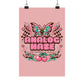 Analog Haze Matte Poster — Retro Butterfly Cherry Wall Art