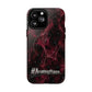 Pink Butterfly "Analog Haze" Tough Magnetic Phone Case — Retro Y2K Cherry Design