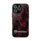 Pink Butterfly "Analog Haze" Tough Magnetic Phone Case — Retro Y2K Cherry Design