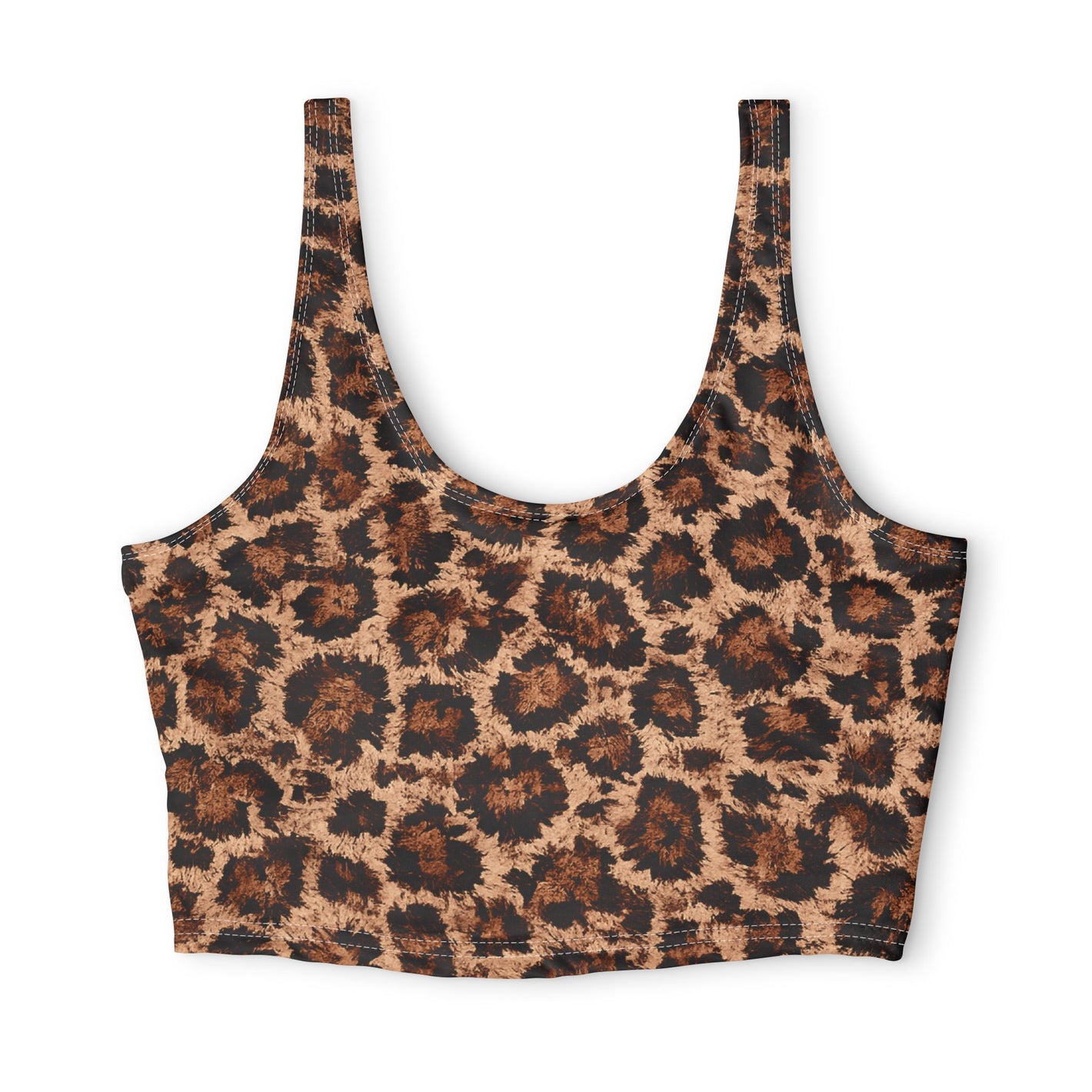 Leopard Print Sports Bra: Trendy Animal-Print Activewear