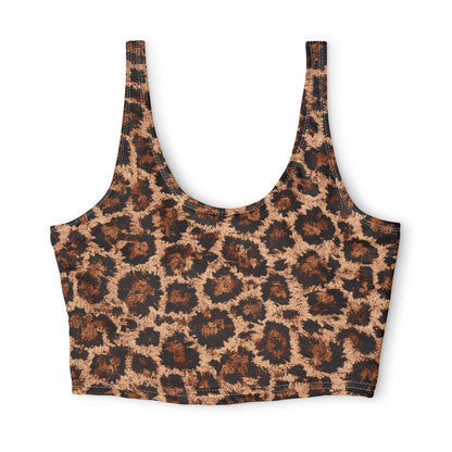 Leopard Print Sports Bra: Trendy Animal-Print Activewear