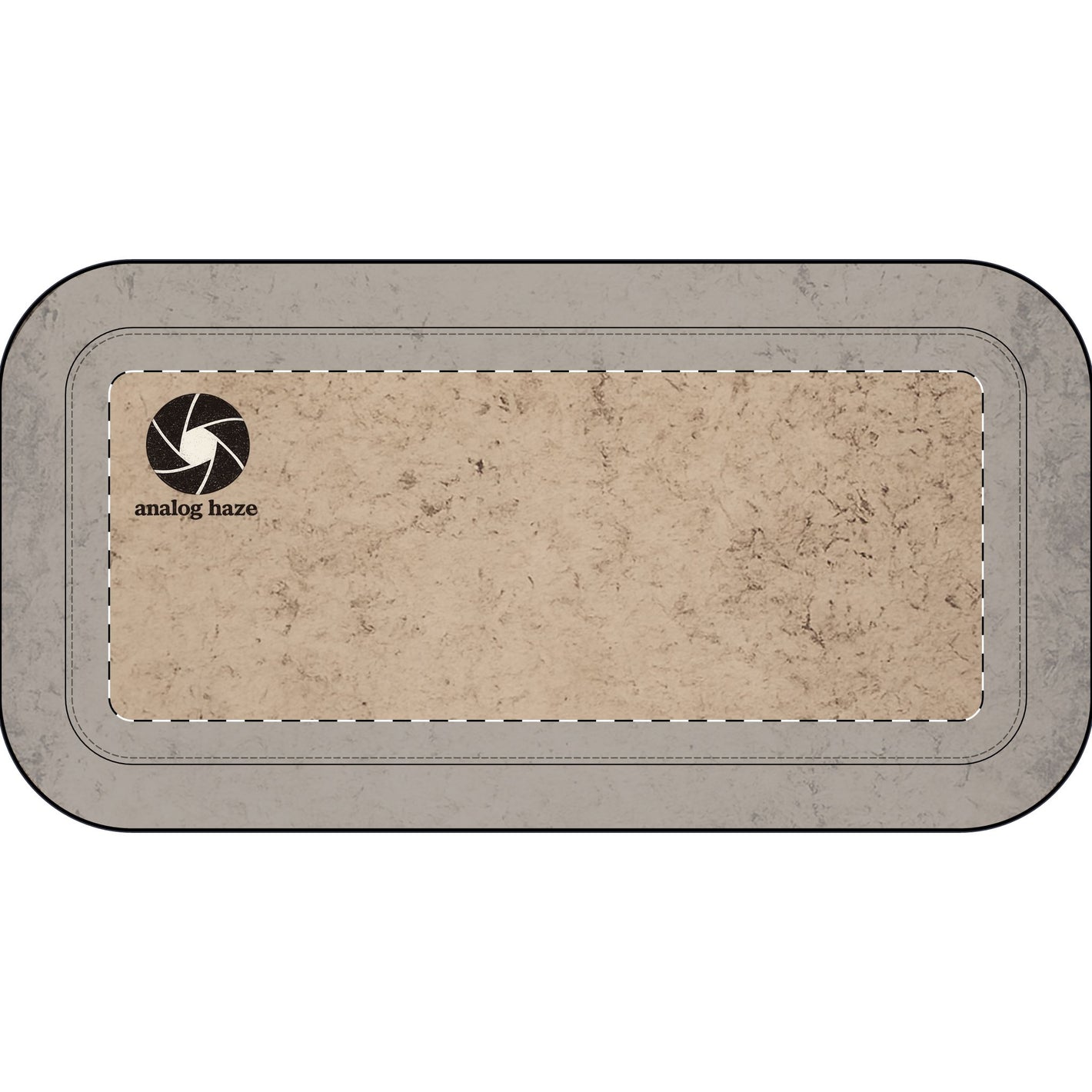 Vintage Beige Canvas Pencil Case — Retro Texture Pouch