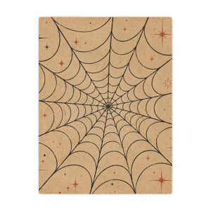 Spiderweb Minky Blanket — Retro Cozy Throw