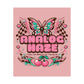 Analog Haze Matte Poster — Retro Butterfly Cherry Wall Art