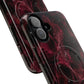 Pink Butterfly "Analog Haze" Tough Magnetic Phone Case — Retro Y2K Cherry Design
