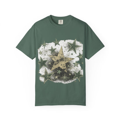 Starburst Graphic T-Shirt Vintage Stars Design