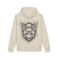 Skull Wings Hoodie: Gothic Back Graphic, Small Chest Emblem