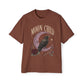 Moon Child Raven Tee — Vintage Moon & Rose Graphic T-Shirt