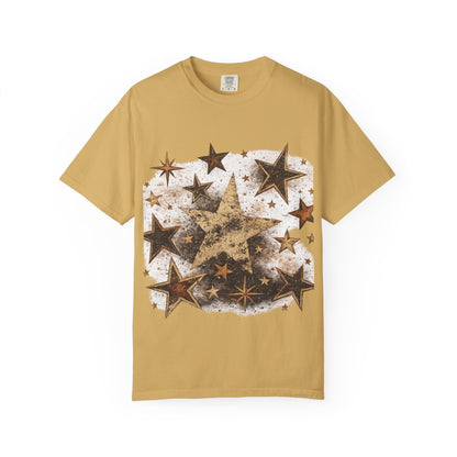 Starburst Graphic T-Shirt Vintage Stars Design