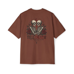 Till Death Skeleton Couple Tee — Gothic Romantic Graphic Tee