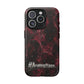 Pink Butterfly "Analog Haze" Tough Magnetic Phone Case — Retro Y2K Cherry Design