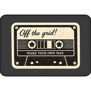 Off the Grid Vintage Cassette Faux Leather Patch