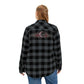 Black Plaid Flannel Shirt — Distressed Western Star Back Print