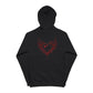 Zip Hoodie — Red Tribal Heart Graphic Zip-Up Hoodie