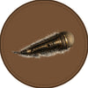 Engraved Faux Leather Microphone Patch: Vintage Singer Music Badge - Dark Brown / Black