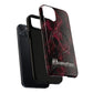 Pink Butterfly "Analog Haze" Tough Magnetic Phone Case — Retro Y2K Cherry Design
