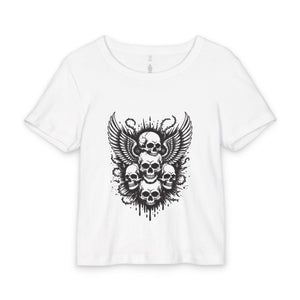 Skull Wings Baby Tee – Gothic Tee