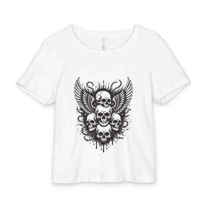 Skull Wings Baby Tee – Gothic Tee
