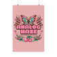 Analog Haze Matte Poster — Retro Butterfly Cherry Wall Art