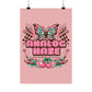 Analog Haze Matte Poster — Retro Butterfly Cherry Wall Art