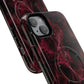Pink Butterfly "Analog Haze" Tough Magnetic Phone Case — Retro Y2K Cherry Design