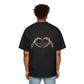Till Death Skeleton Hands Rose Oversized Tee
